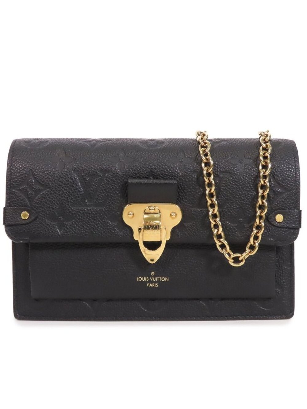 Louis Vuitton Portefeuille Vavin Chain Black Monogram Empreinte Wallet